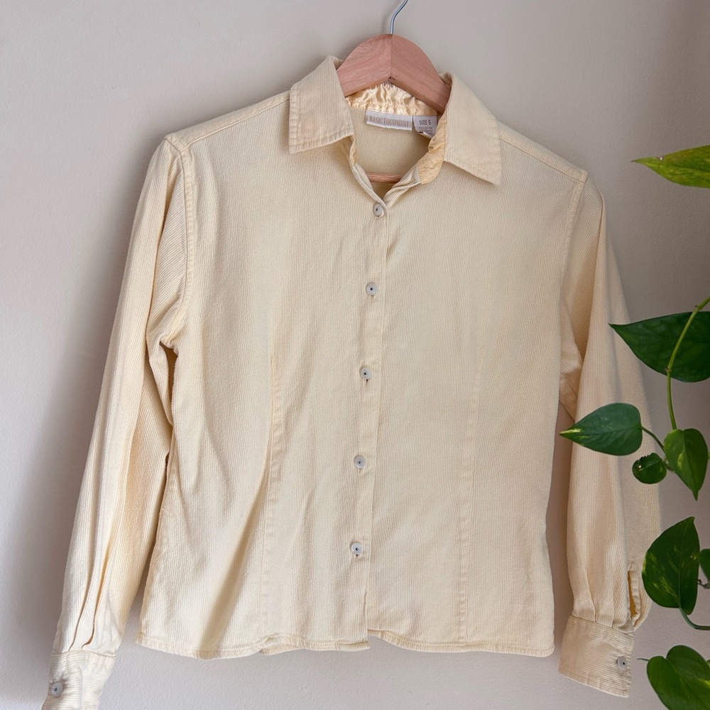 Basic Equipment Button Down Light Yellow Shirt - image 1